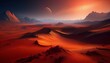© MHC_Design - mars space landscapes concept, the martian surface, the red sand dune