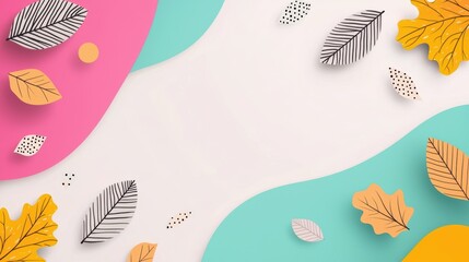 Poster - A social media graphic with autumn colors and falling leaves, announcing a Thanksgiving promotion with special offers and discounts on seasonal goods.