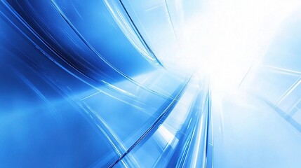 Poster - Dynamic Blue Background with Charts and Business Elements