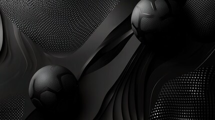 Poster - Abstract Black and Grey Texture: A captivating abstract image featuring a mesmerizing interplay of black and grey textures, creating a sense of depth and intrigue.