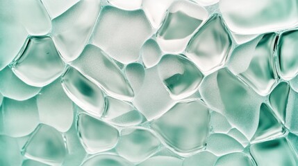 Poster - A close up shot of a clear glass vase with intricate details