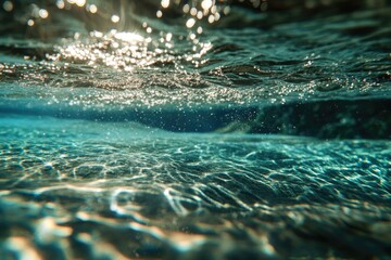 Poster - A sunny day with a calm water surface, perfect for reflection