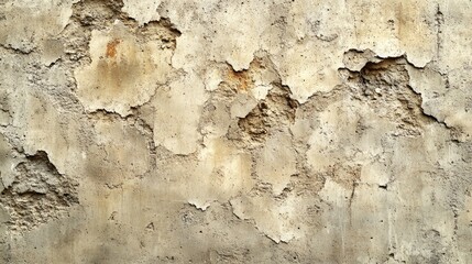 Poster - Old wall with peeling paint and cracks