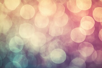 Poster - A close-up view of a blurry background with bright lights