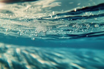 Aufkleber - A close-up view of calm water's surface