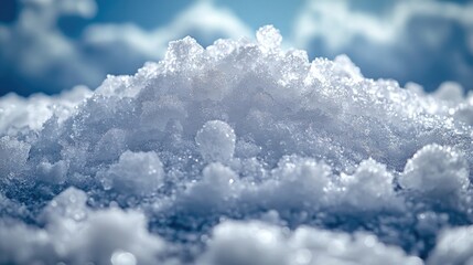 Poster - A stack of snow on top of another, creating a large winter pile