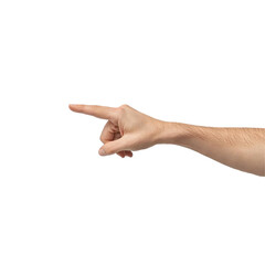 Hand Gestures: Pointing Finger, Direction, Guidance, Indication