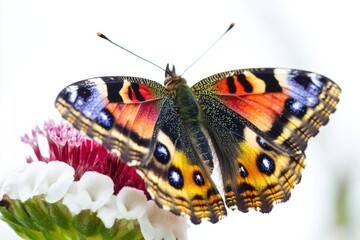 Poster - Colorful butterfly perched on a bright flower