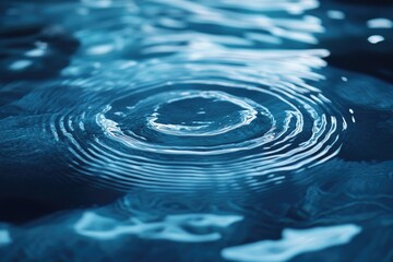 Poster - Close-up shot of rippled water surface, suitable for use in travel or nature-themed projects