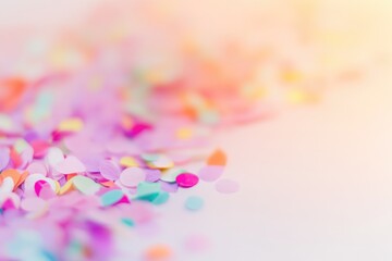 Aufkleber - Colorful confetti sprinkles on a flat surface, ideal for party or celebration decorations