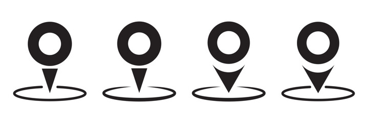 Fototapete - pin map icon. pin location icon vector