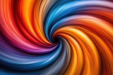 Poster - Vibrant swirling abstract art mesmerizing vortex of color and energy dynamic designs