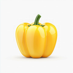 Poster - Yellow Bell Pepper Isolated