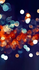 Aufkleber - Colorful Bokeh Lights Dance in a Mesmerizing Display at a Vibrant Evening Gathering