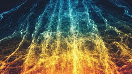 Poster - Vivid Waves of Color Dance in Captivating Abstract Art Display