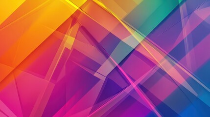 Poster - vibrant abstract background featuring a blend of colors in geometric shapes.