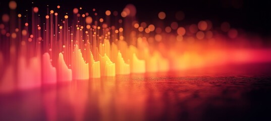 Poster - Vibrant marketing charts featuring abstract graphs illustrating creative advertising strategies