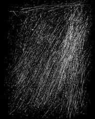 Poster - Abstract black and white texture featuring dynamic, scratched lines and a dramatic contrast.