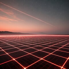 Wall Mural - solar power plant