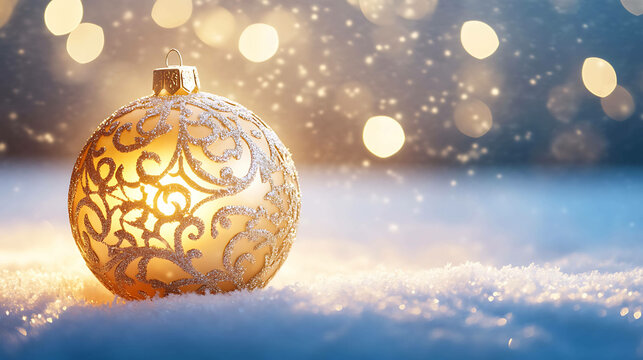 christmas ornament with intricate