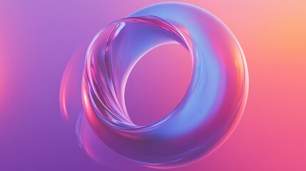 Poster - Abstract loops with colorful gradients, emphasizing smooth motion and flow.