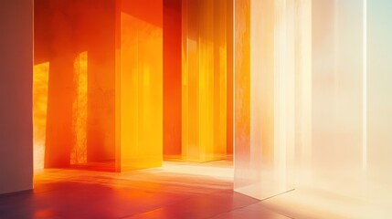 Poster - Abstract transitions with innovative color gradients.