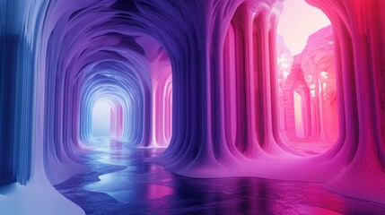 Poster - Contemporary gradient designs with looping visuals, blending art and functionality.