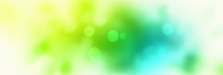Poster - Abstract green and blue bokeh lights creating smooth background