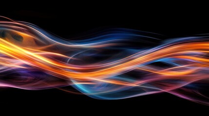 Poster - Futuristic abstract motion transitions with layered effects.
