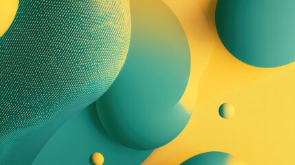 Poster - Green-yellow gradient motion art emphasizing futuristic branding concepts.