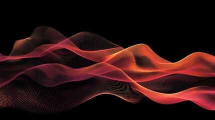 Poster - Hi-tech digital animation with dynamic wave motion effects.