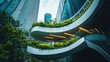 © CStock - Leadership in sustainability, showcasing a business leader in an eco-friendly environment with modern elegance