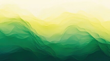 Poster - Organic gradient transitions in green-yellow tones, evoking natural harmony.