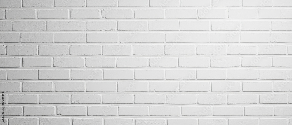 Minimalist white brick wall texture with subtle shadows creates clean ...