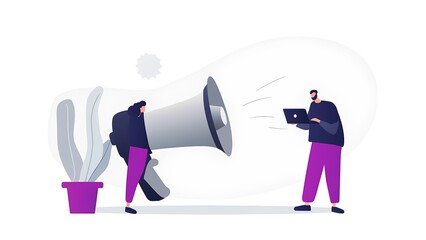 Poster - Dynamic business promotion digital workspace abstract business content modern environment engaging viewpoint