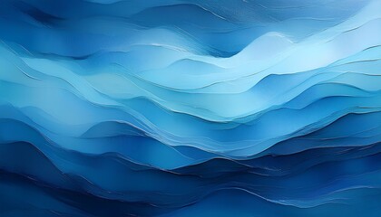 Poster - Abstract background of blue color wave gradient. Blue paint texture for background, banner, website design.