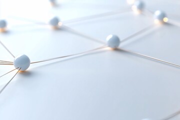 Poster - Abstract representation of a network with nodes and connections.