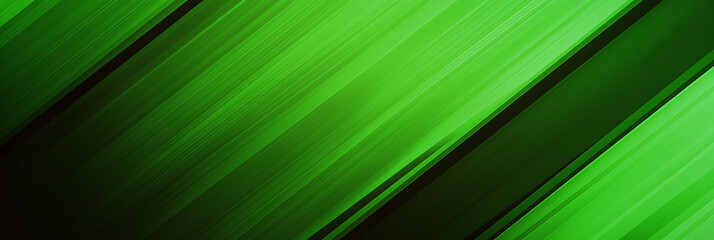 Leinwandbilder - Green and black diagonal stripes creating dynamic abstract background