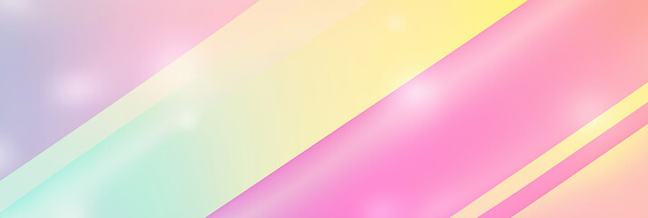Poster - Pastel colors gradient background creating smooth diagonal stripes