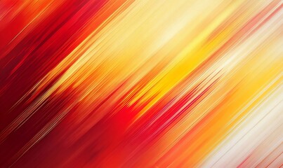 Poster - Abstract design featuring vibrant red, orange, and yellow streaks.
