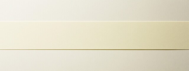Poster - Cream-colored horizontal stripe on a white background.