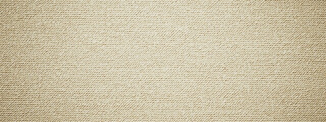 Poster - Beige woven textile background texture.