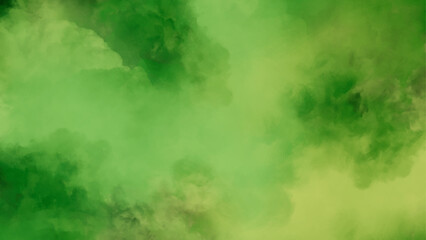 Wall Mural - Abstract watercolor background with green and yellow tones. Green, yellow summer or spring design with in painted texture with soft blurred.	