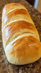 Wall Mural - Golden Brown Crusty Loaf Of Homemade Bread