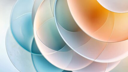 Poster - Abstract Colorful Shapes with Soft Curves and Gradients for Background Design