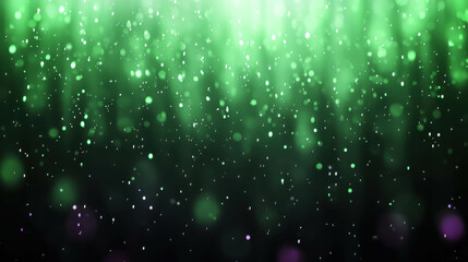 Poster - Subtle Light Waves Flowing Gently Across a Dark Background with Green Hues