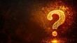 © Abul - Fiery question mark with swirling flames and ornate design.