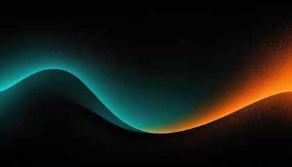 Poster - Abstract wave motion pattern on dark blue background wallpaper for digital technology AI Generated 9
