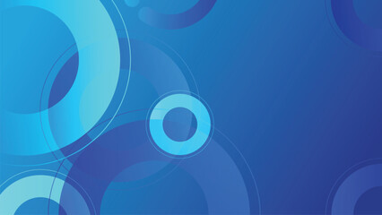 Poster - abstract circle blue background. vector illustration