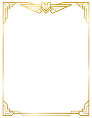 Wall Mural - Decorative frames banner label collection png transparent background transform Your designs with gold frame	
